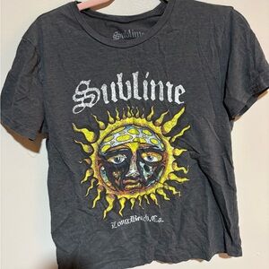 Sublime Women's Gray Graphic Tee - Short Sleeve